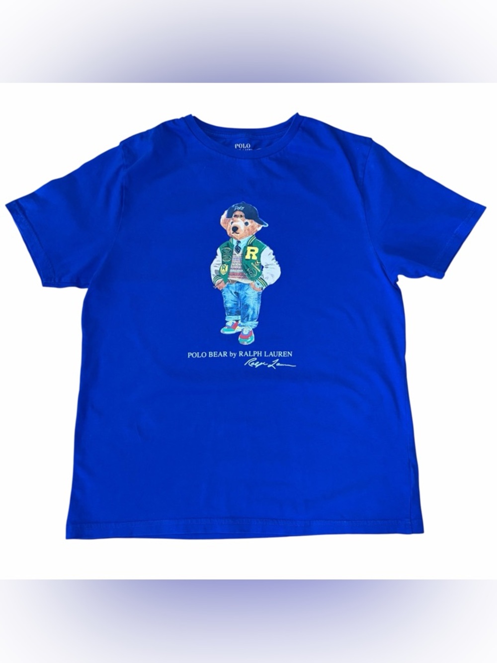 Polo Ralph Lauren Classic Fit Polo Bear Varsity Blue T-Shirt Big Kids XL (18-20)